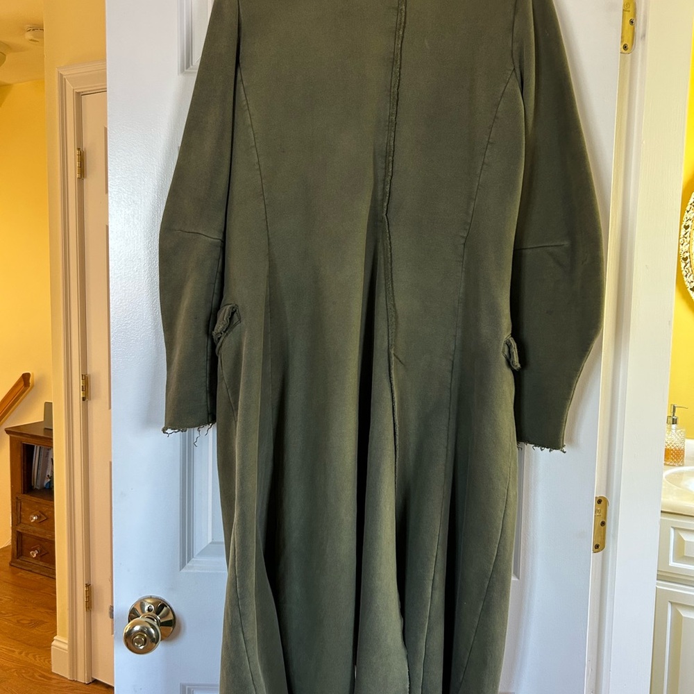 Rundholz dip Olive Green 100% cotton Women's Coat - Picture 2 of 4